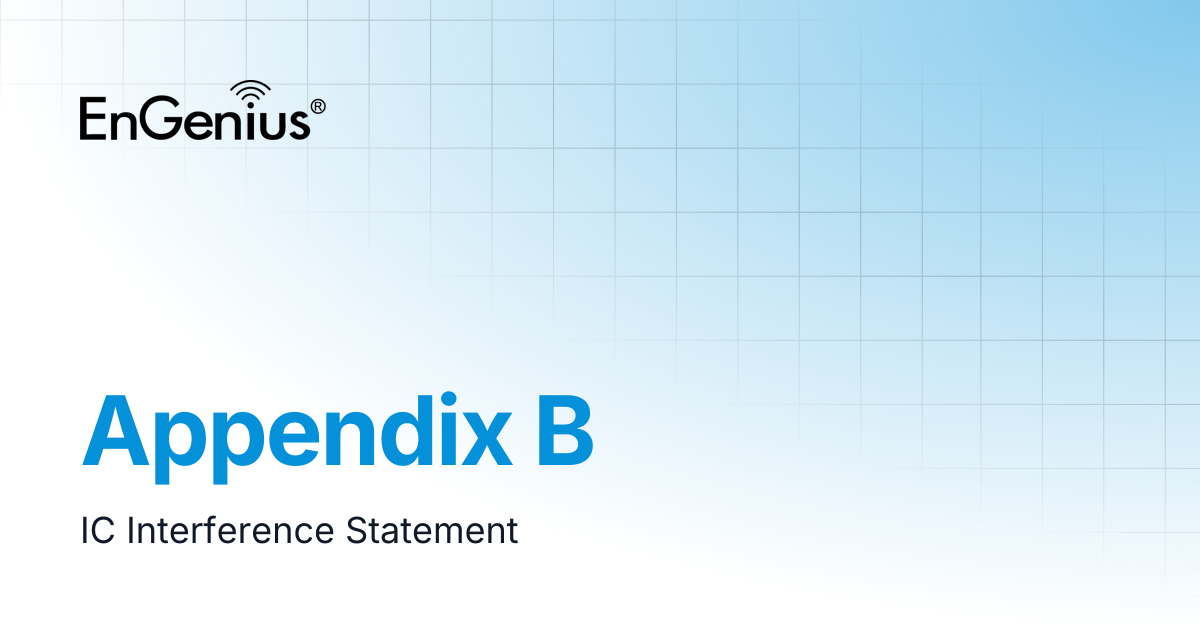 Appendix B | EnGenius Documentation