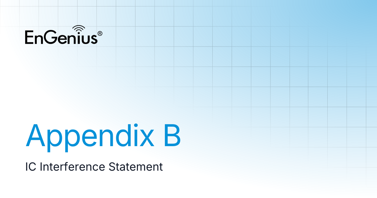 Appendix B | EnGenius Documentation